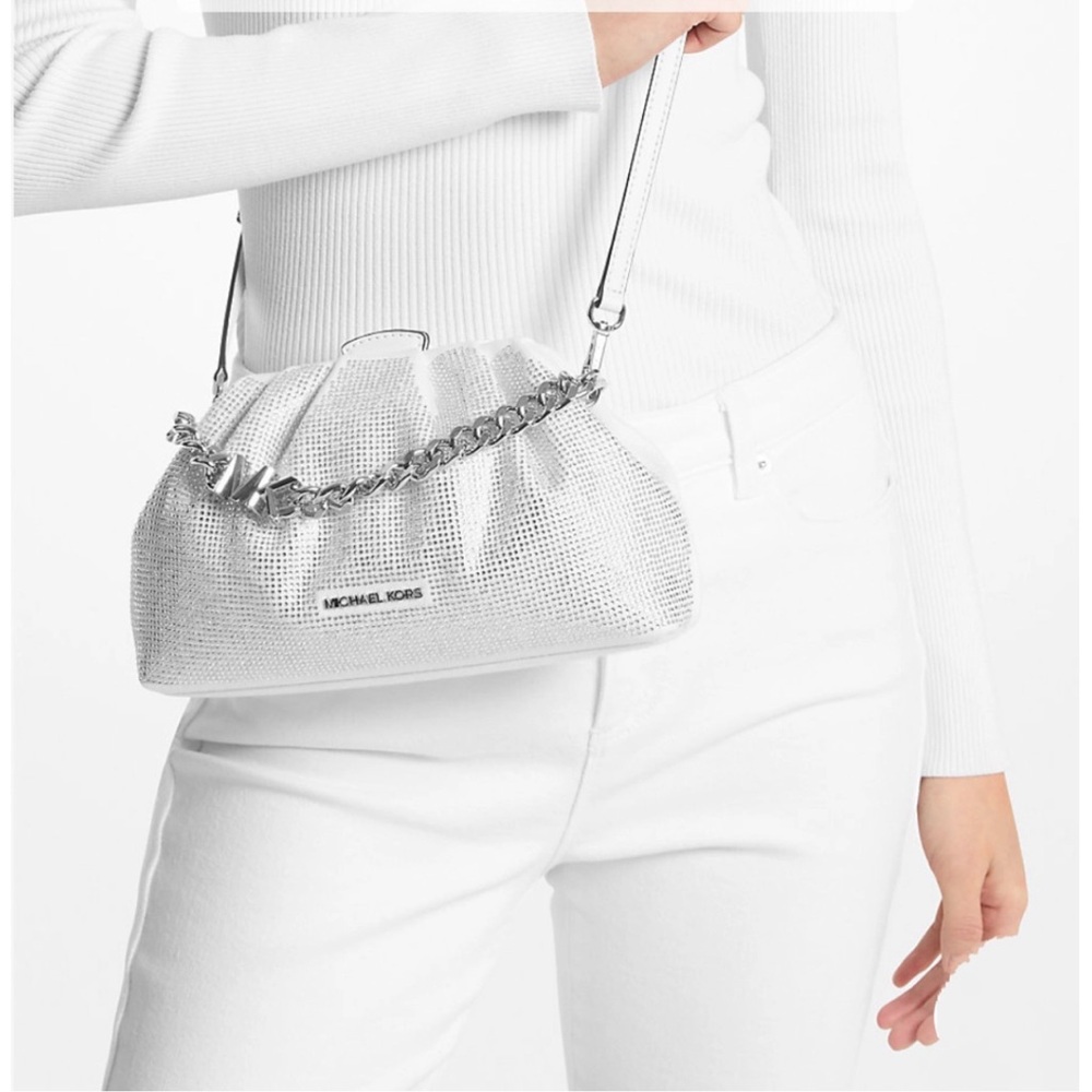 Michael Kors Embellished White Crossbody NWT